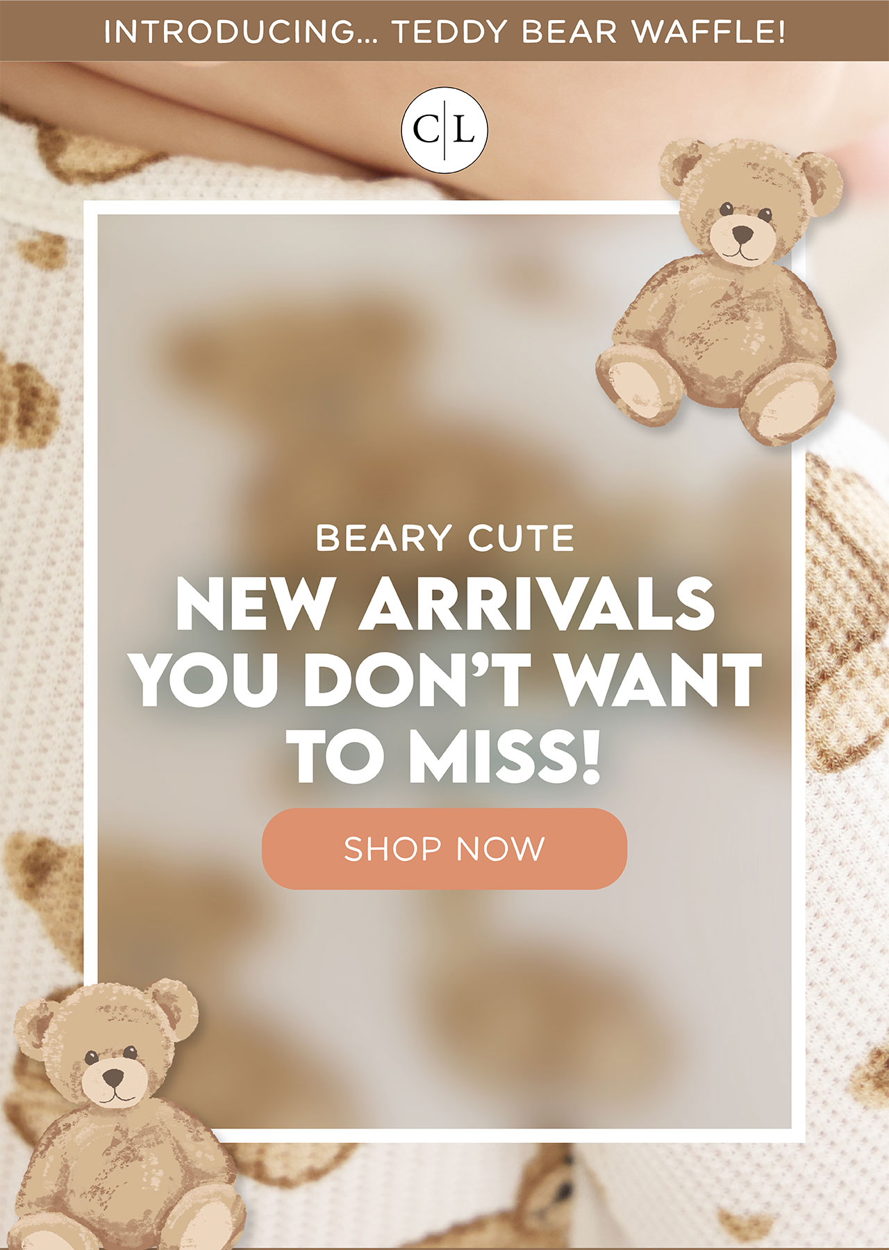 INTRODUCING...TEDDY BEAR WAFFLE! BEARY CUTE NEW ARRIVALS YOU DON'T WANT TO MISS! | SHOP NOW