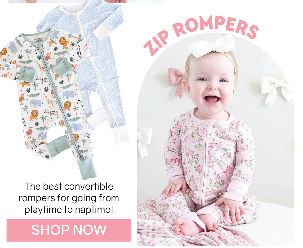 ZIPPER ROMPERS