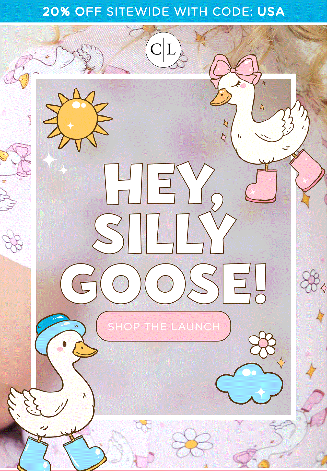 20% OFF SITEWIDE WITH CODE: USA | HEY, SILLY GOOSE! SHOP THE LAUNCH