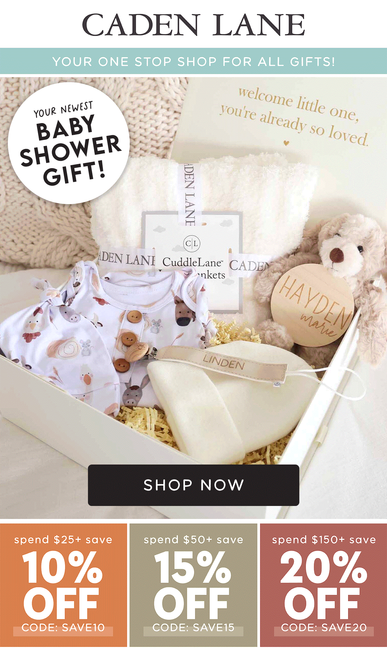 Your one stop shop for all gifts! | Your newest baby shower gift! | plus save big during the friends & family stacked sale weekend