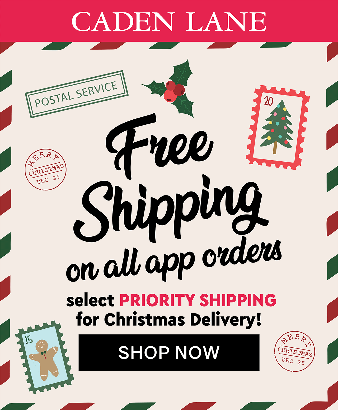 FREE SHIPPING ON ALL APP ORDERS!