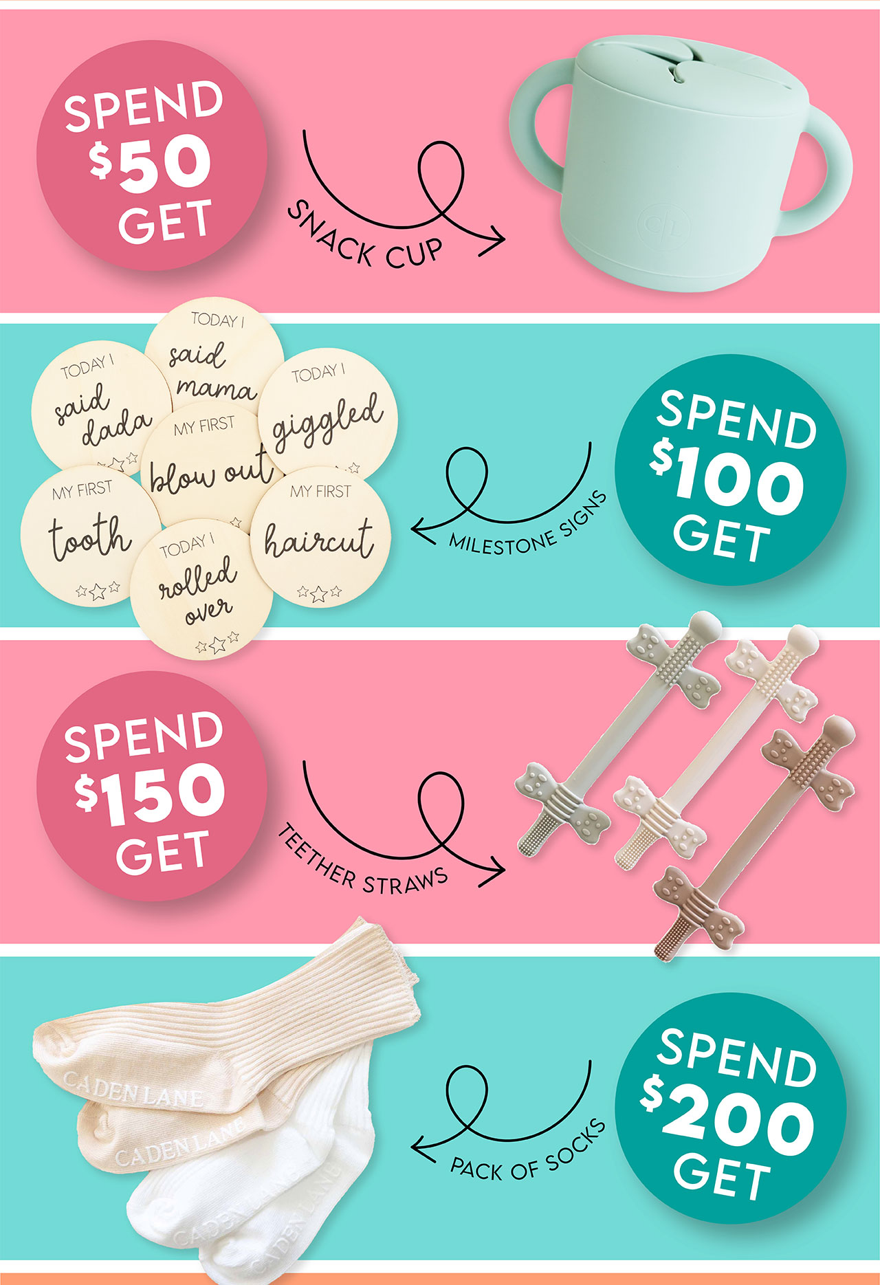 the more you buy, the more you get!