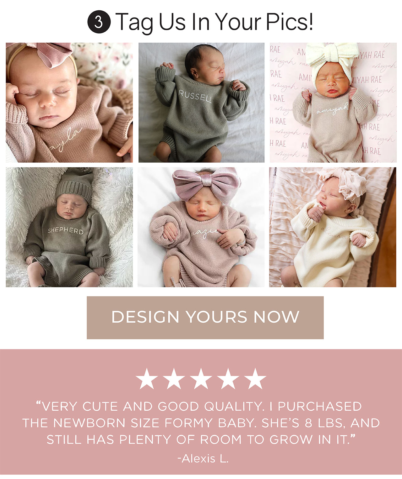 tag us in your pics! | design yours now | "very cute and good quality. I purchased for my baby. She's 8 LBs, and still has plenty of room to grow in it" - Alexis L.