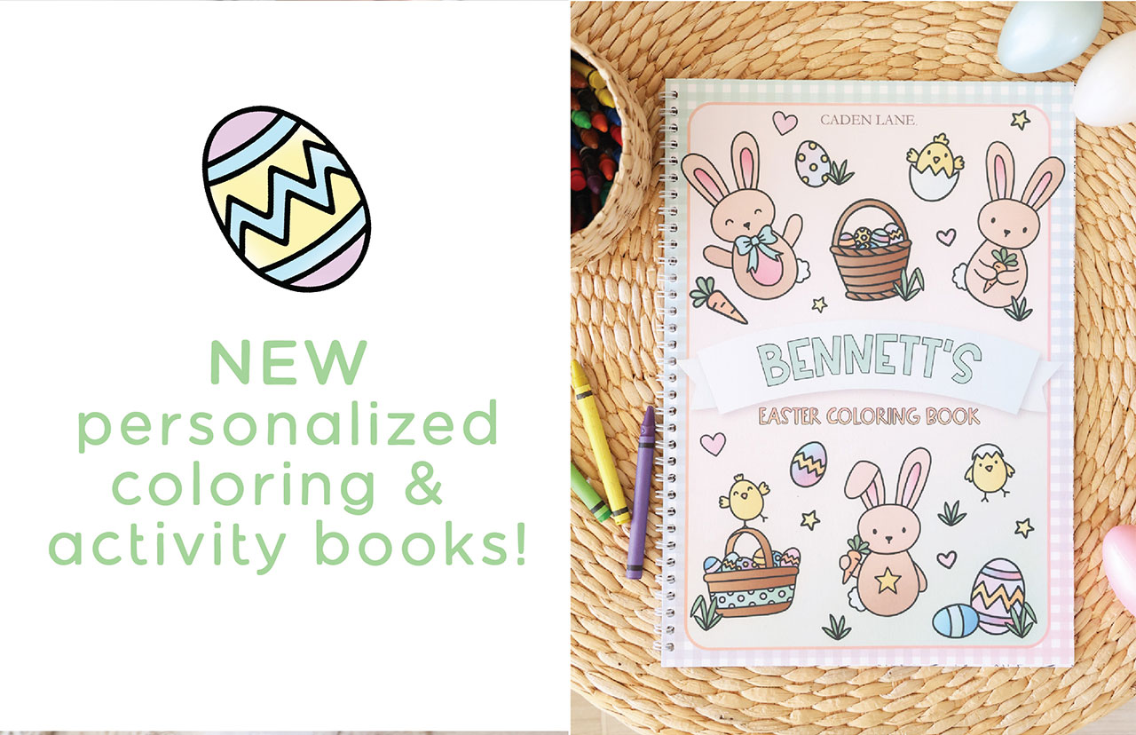 NEW personalized coloring and activity books!