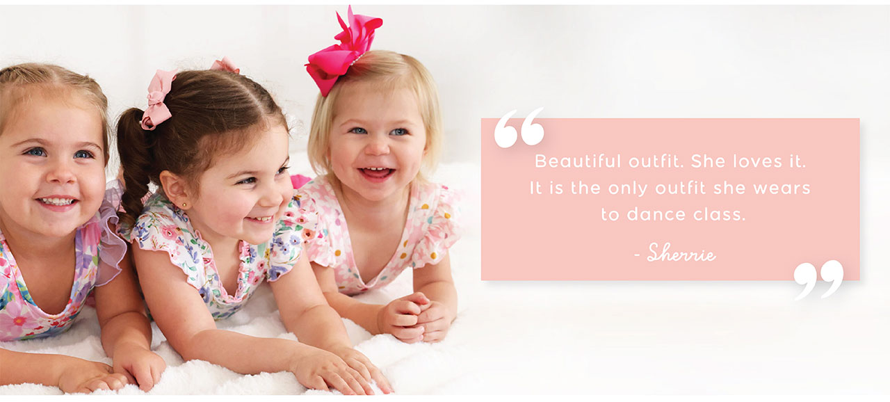 Beautiful outfit! She loves it. It is the only outfit she wears to dance class. - Sherrie