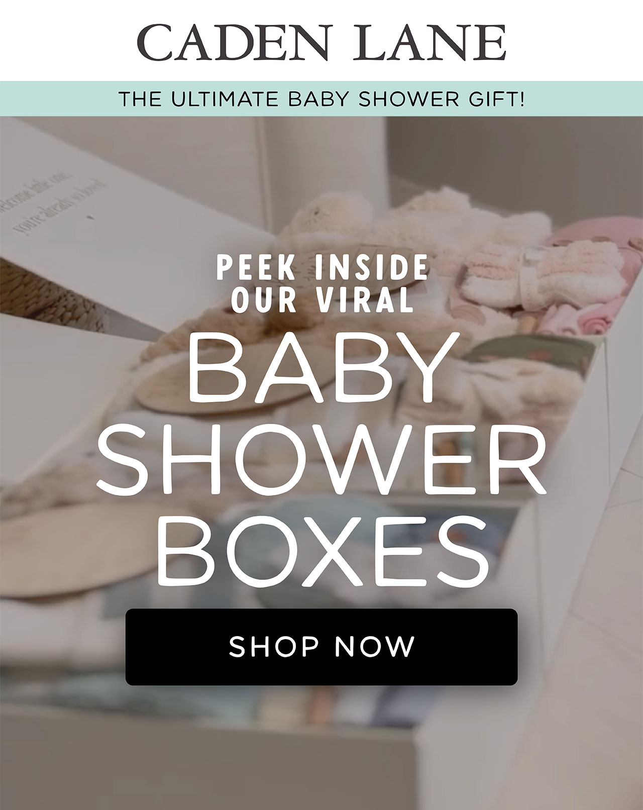 Peek inside our viral BABY SHOWER BOXES SHOP NOW