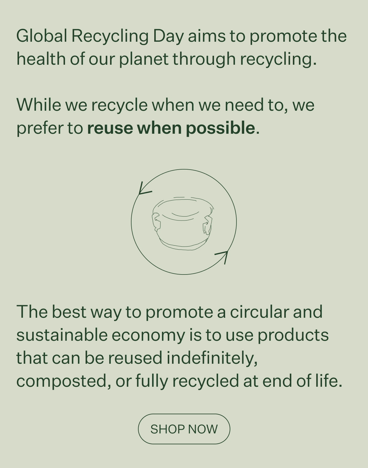 It’s Global Recycling Day. Package Free Shop