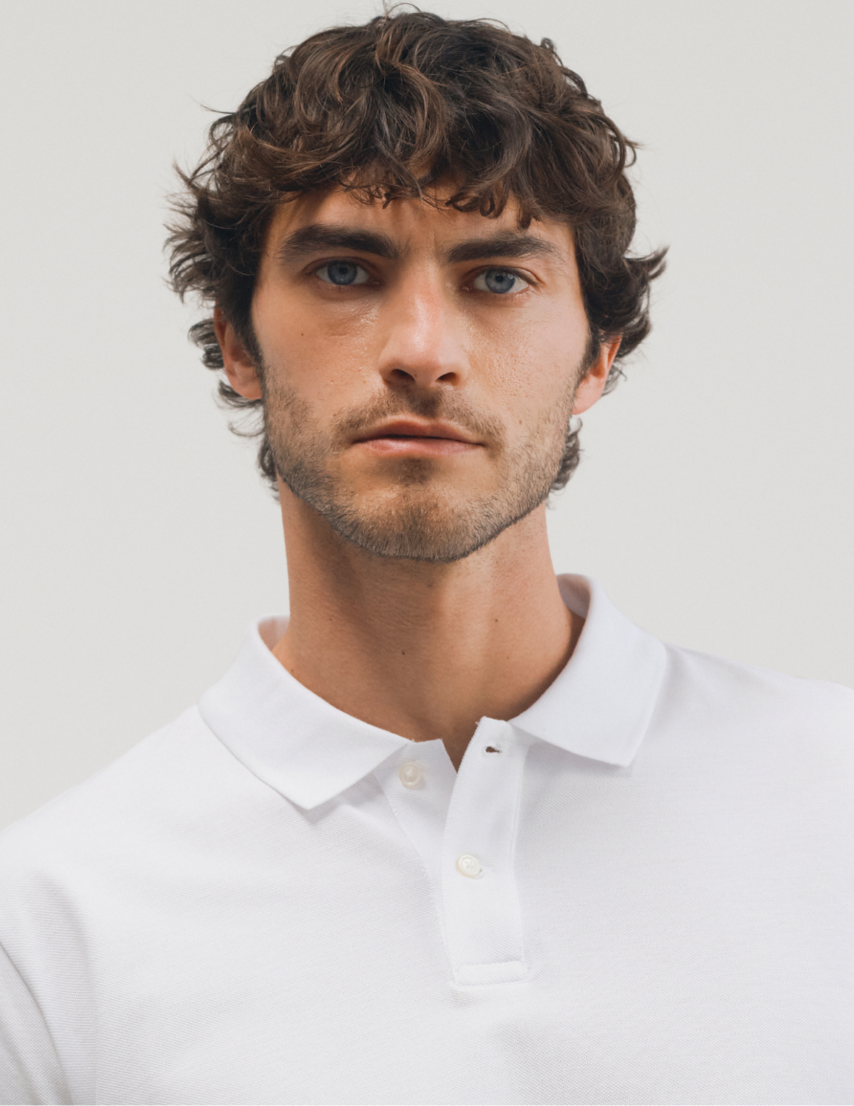 model shot in polo