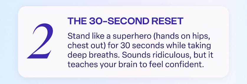 The 30-second reset
