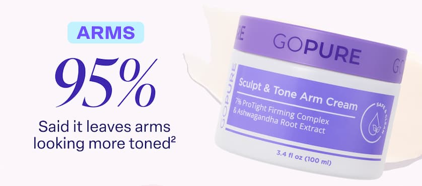 ARMS 95% Said it leaves arms looking more toned²
