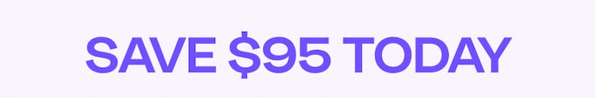 SAVE $95 TODAY- 3 hours only