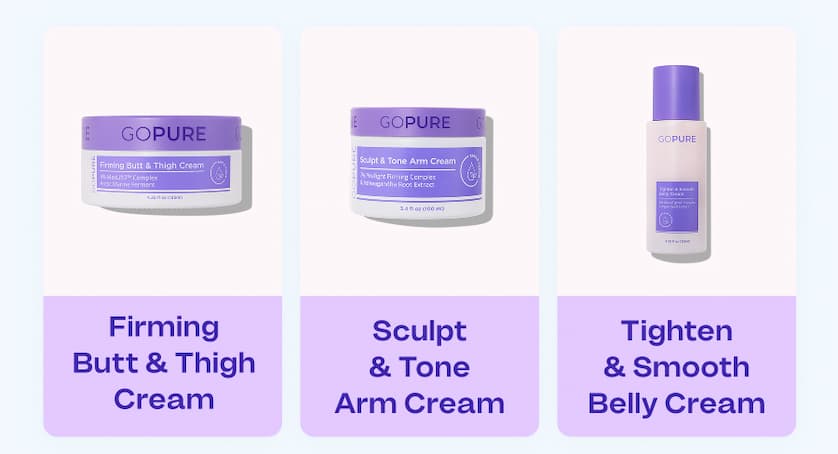 Firming Butt & Thigh Cream Sculpt & Tone Arm Cream Tighten & Smooth Belly Cream