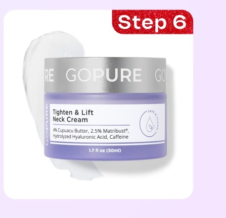 Neck Cream Finish your routine by targeting early signs of aging on the neck, chest, and hands.