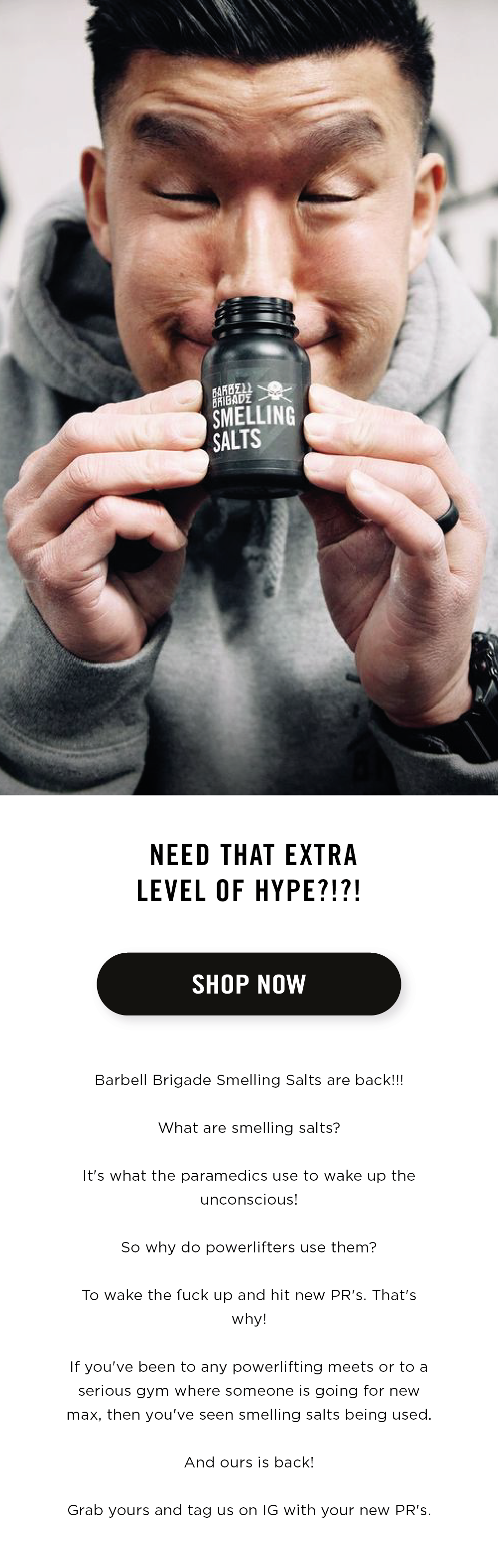 Need That Extra Level of Hype?!?! Barbell Brigade