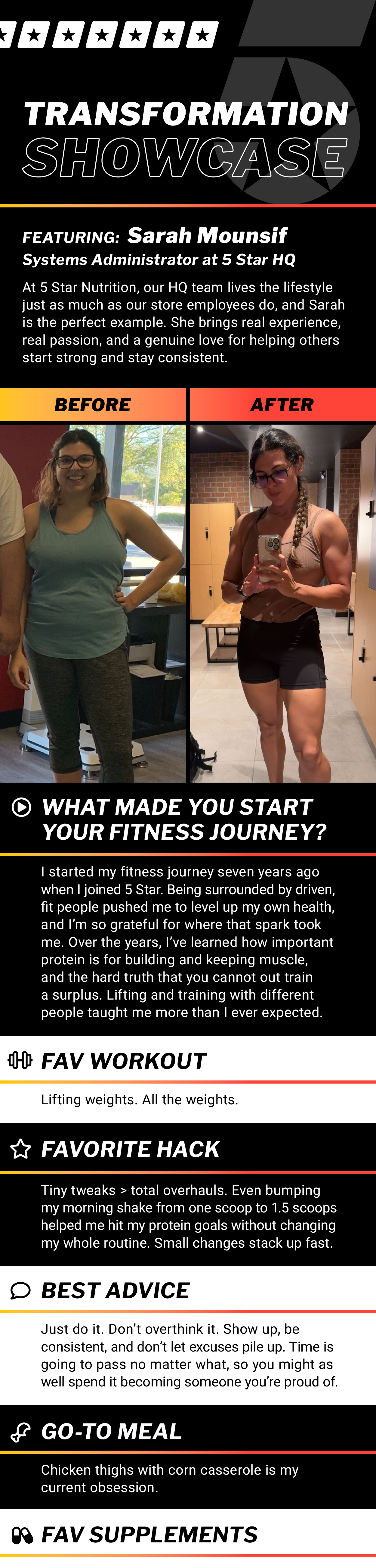 Your Goals, Your 5 Star Fam