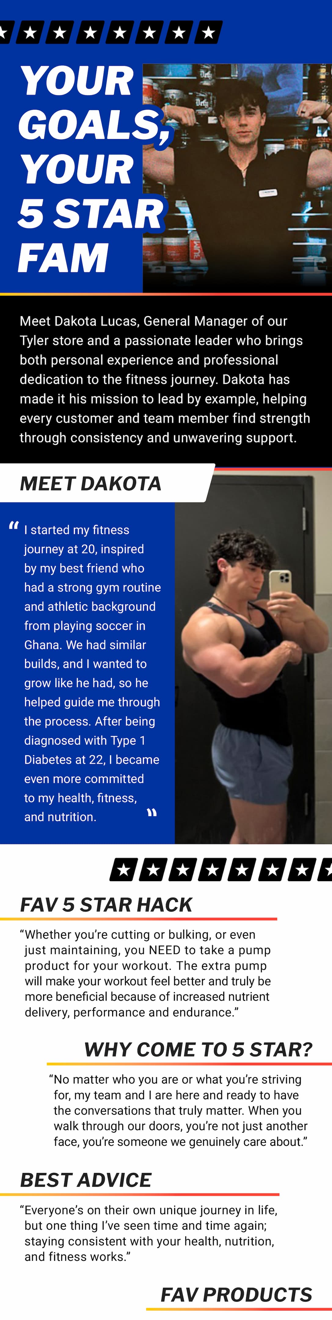 Your Goals, Your 5 Star Fam