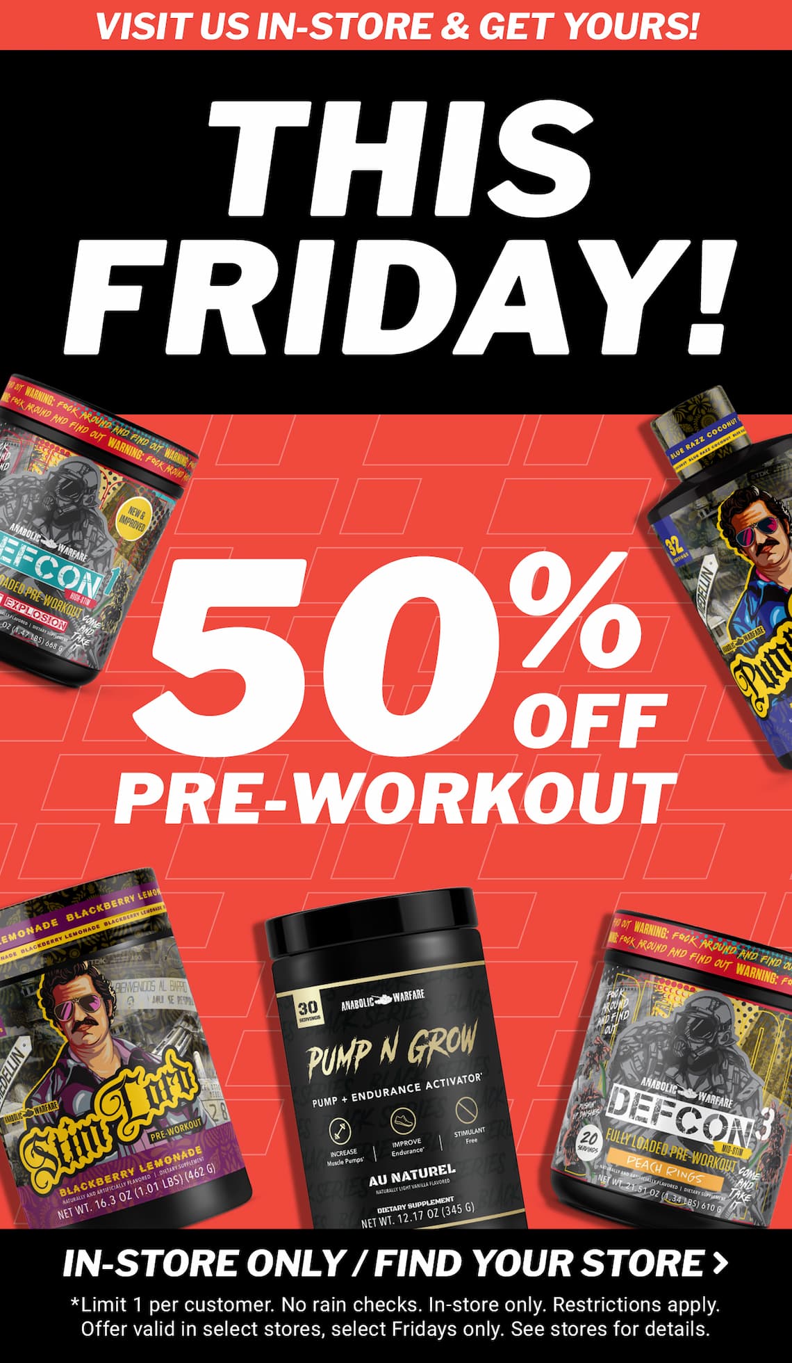 50% Off a Pre-Workout