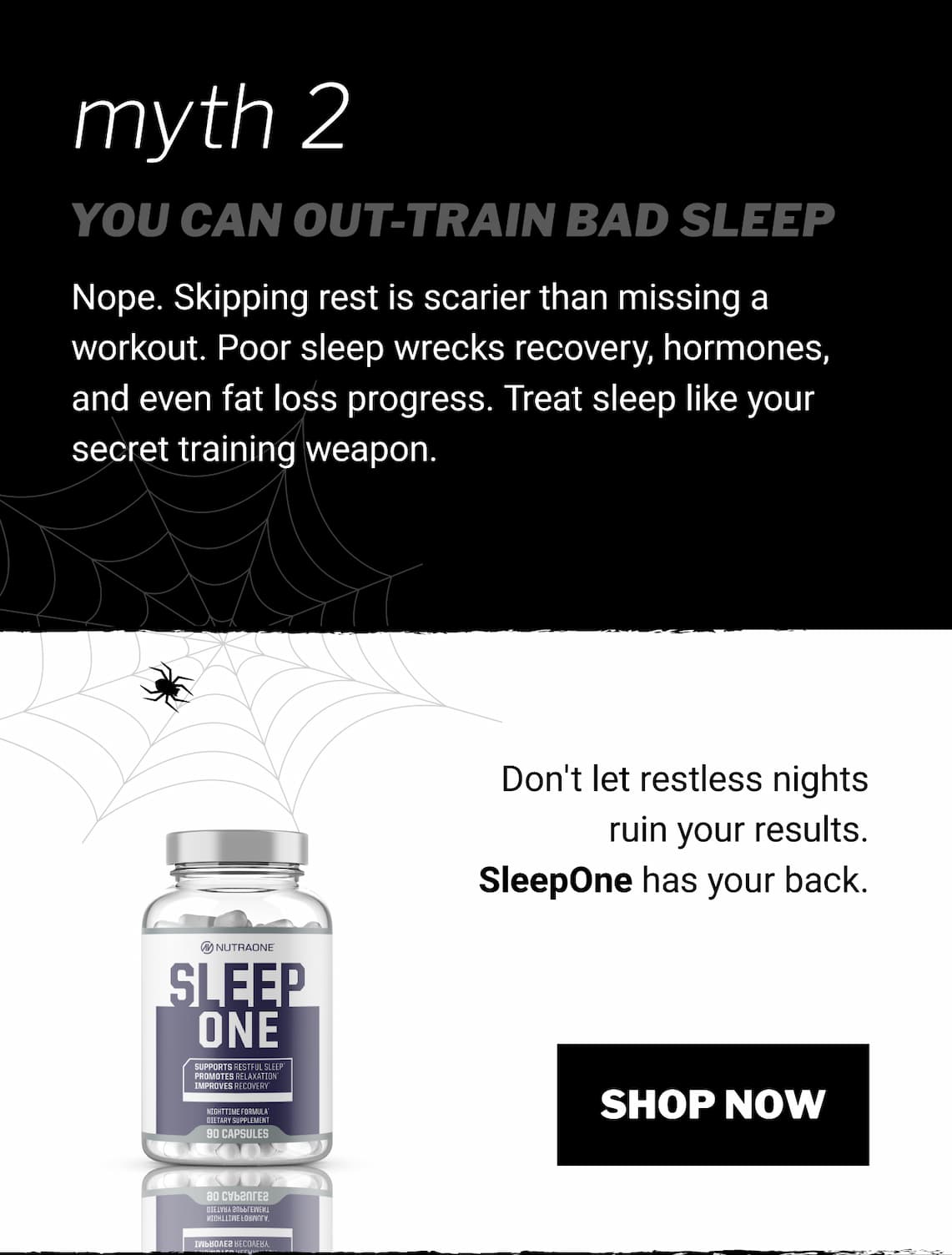 Myth 2- You can out-train bad sleep