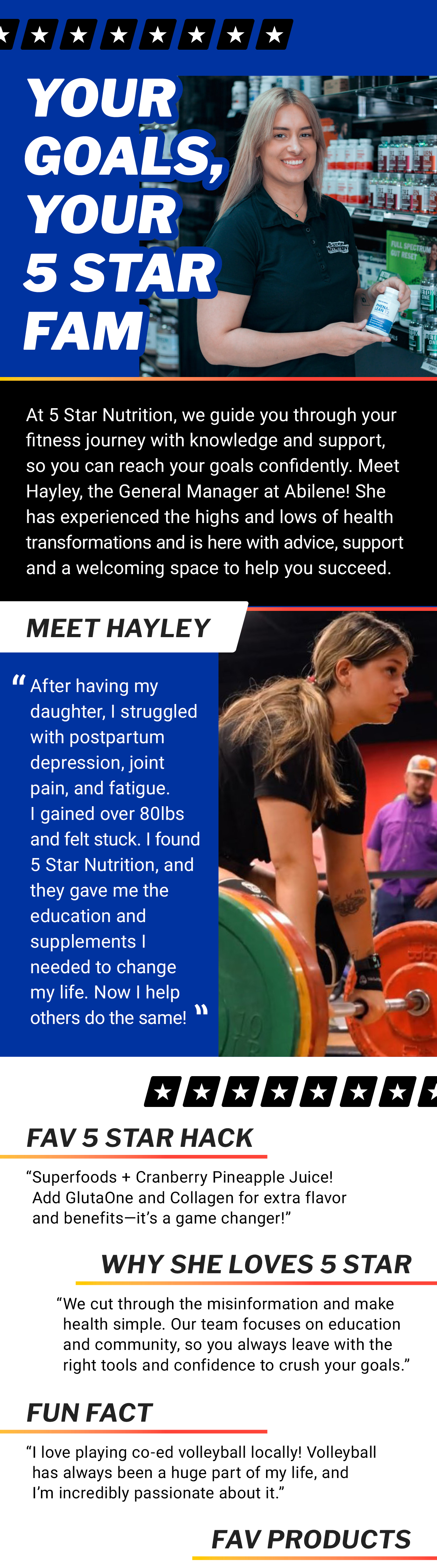 Your Goals, Your 5 Star Fam