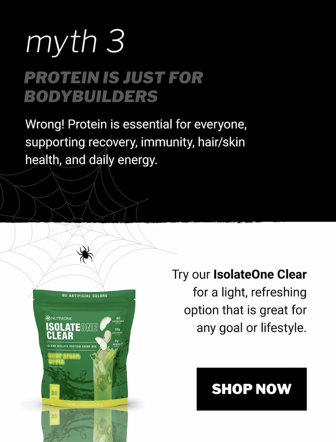 Myth 3- Protein is just for body builders