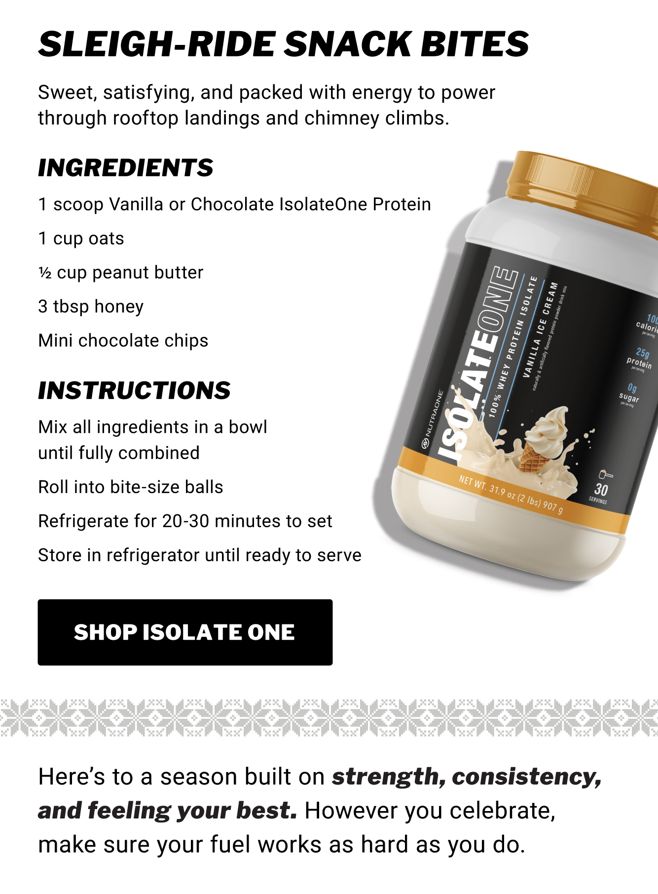 Sleighride snack bites