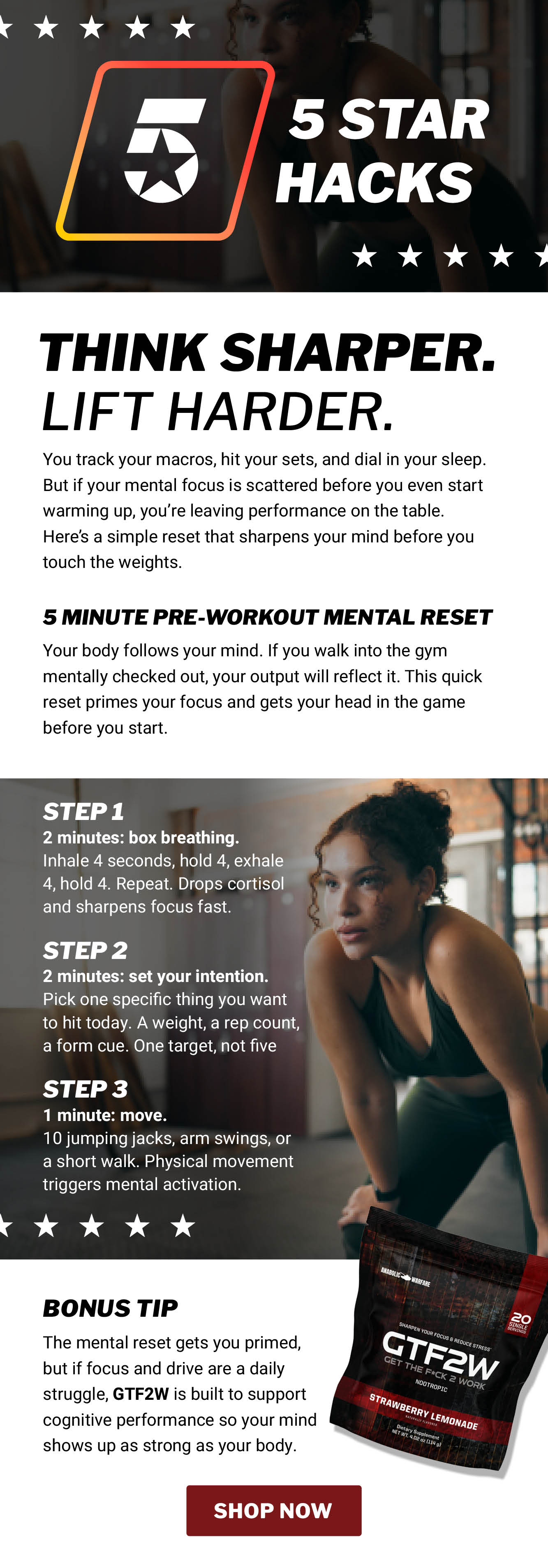 Think Sharper. Lift Harder. 