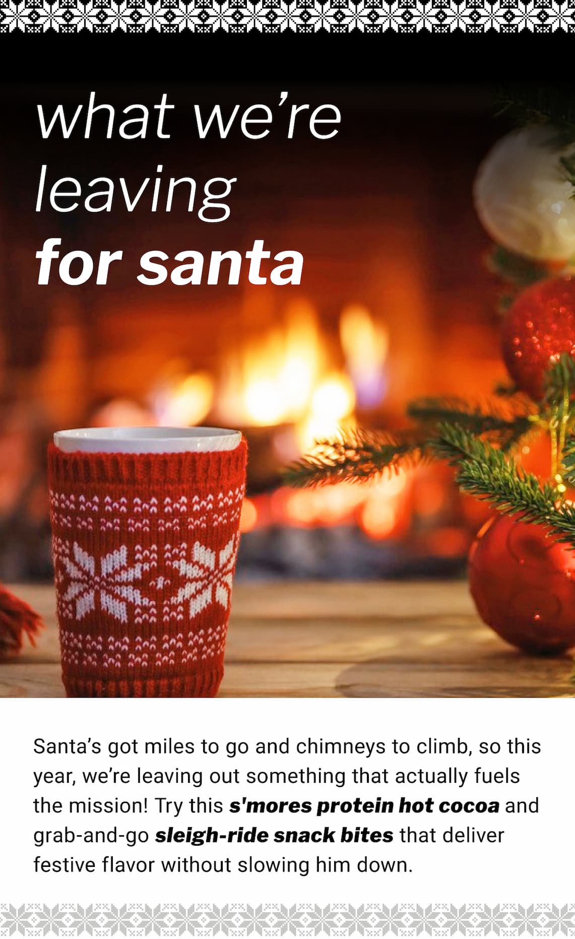 What we are leaving for santa