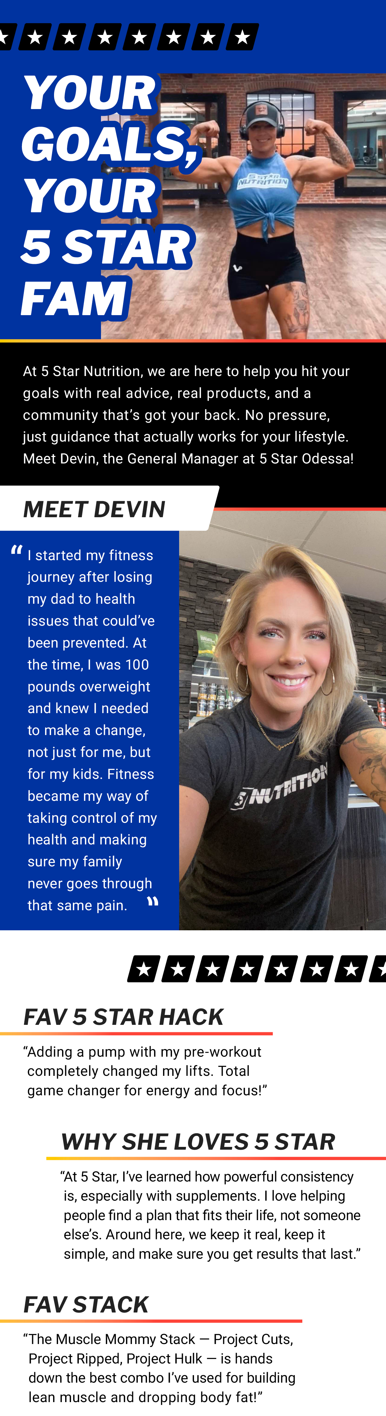 Your Goals, Your 5 Star Fam