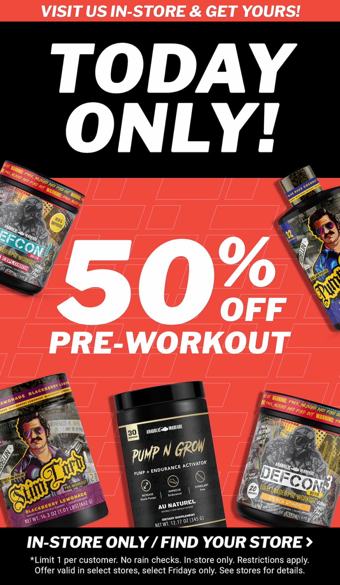 50% Off a Pre-Workout