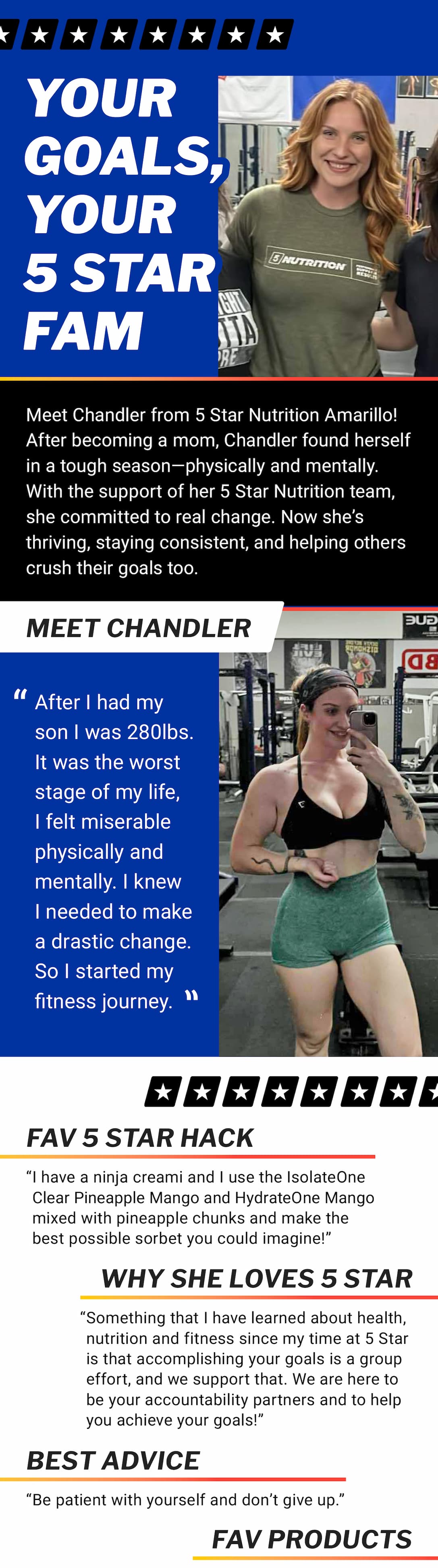 Your Goals, Your 5 Star Fam