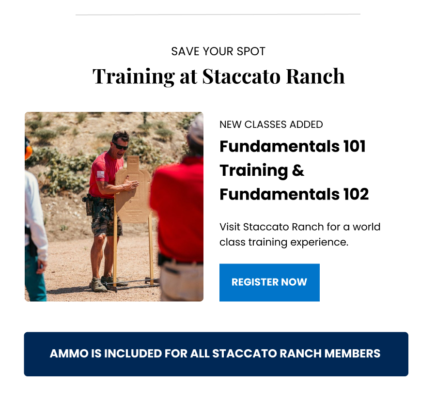 Training at Staccato Ranch - Click to Register Now