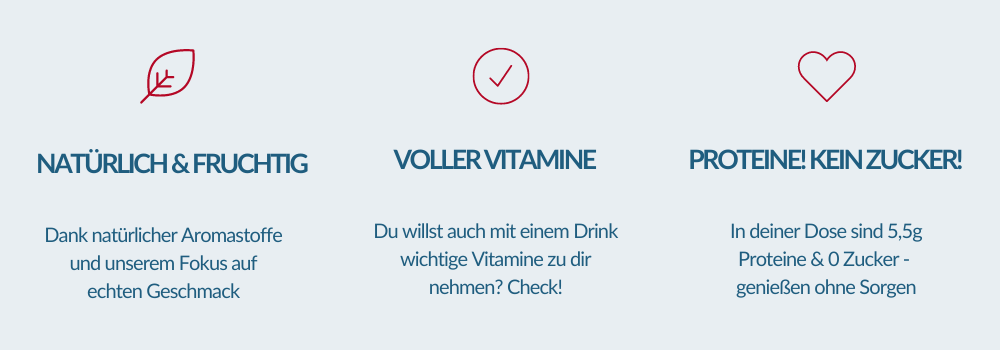 NATÜRLICH & FRUCHTIG | VOLLER VITAMINE | PROTEINE! KEIN ZUCKER!