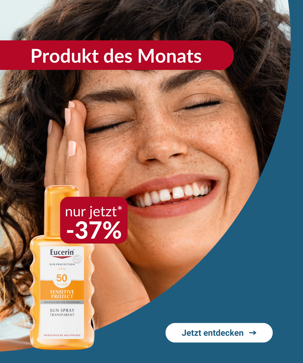 Produkt des Monats - Eucerin Sun Spray Transparent LSF 50 -37%