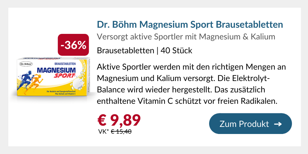 Dr. Böhm Magnesium Sport Brausetabletten