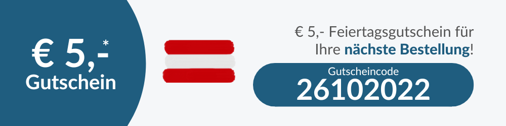 € 5,-* Feiertagsgutschein für Ihre nächste Bestellung!