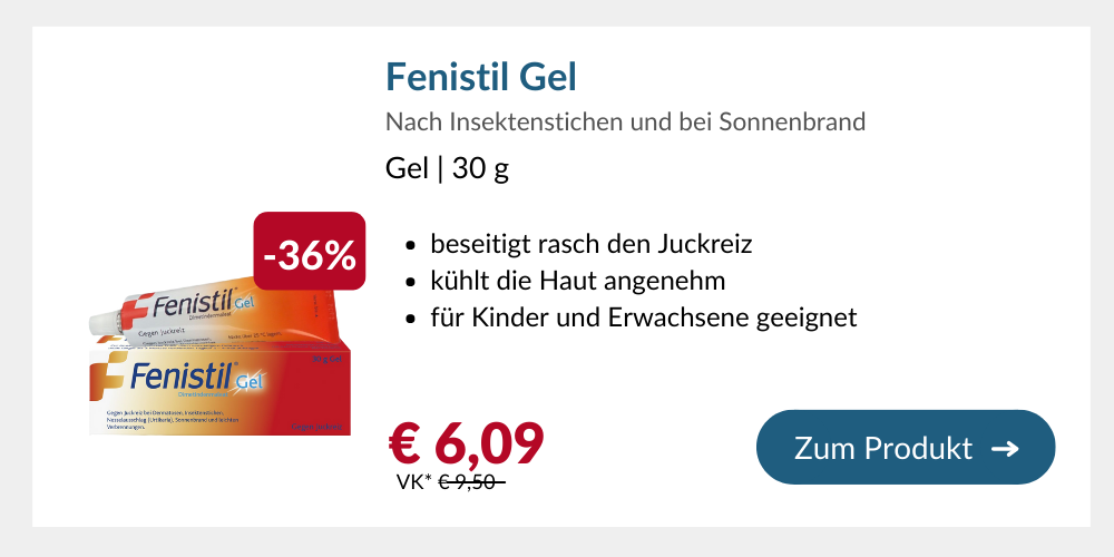 Fenistil Gel - Gegen Mückenstiche und bei Sonnenbrand!