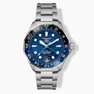 TAG Heuer Aquaracer Professional 300 GMT Blue Dial Steel Bracelet - 42mm