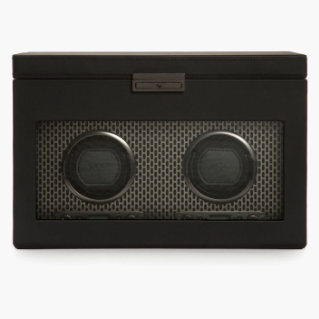 Wolf Axis Double Watch Winder Storage in Powder Coat