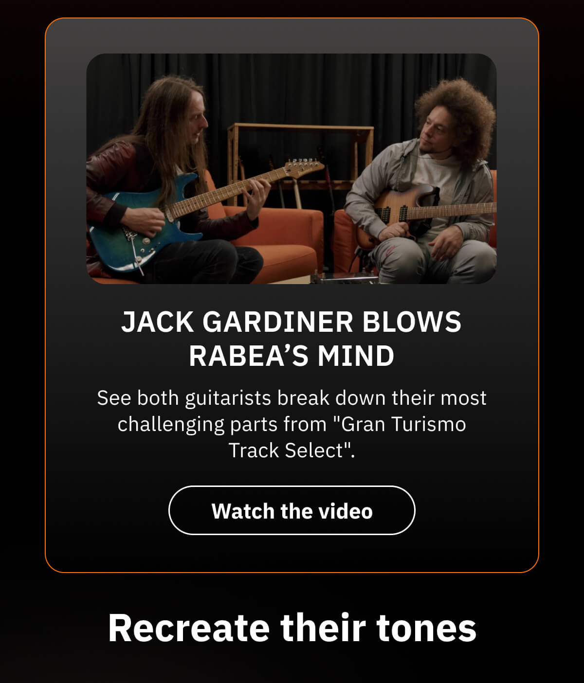 Jack Gardiner blows Rabea’s mind See both guitarists break down their most challenging parts from "Gran Turismo Track Select".