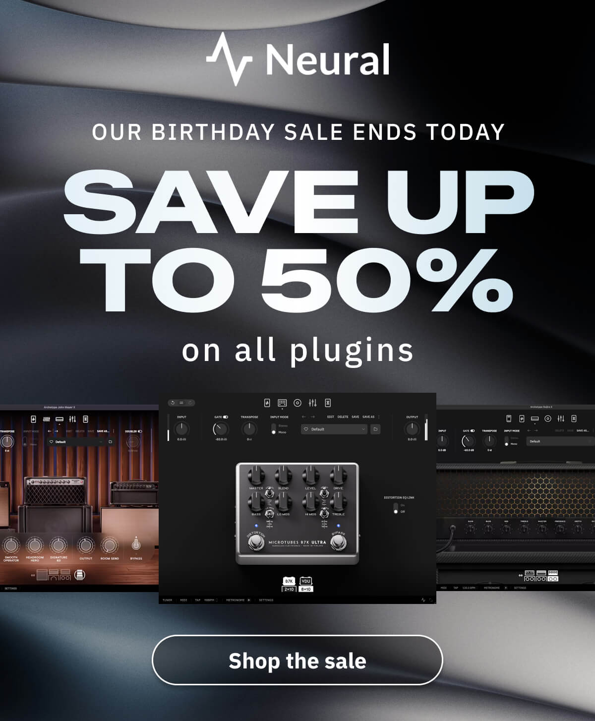 Our Birthday Sale ends today Save up to 50% on all plugins