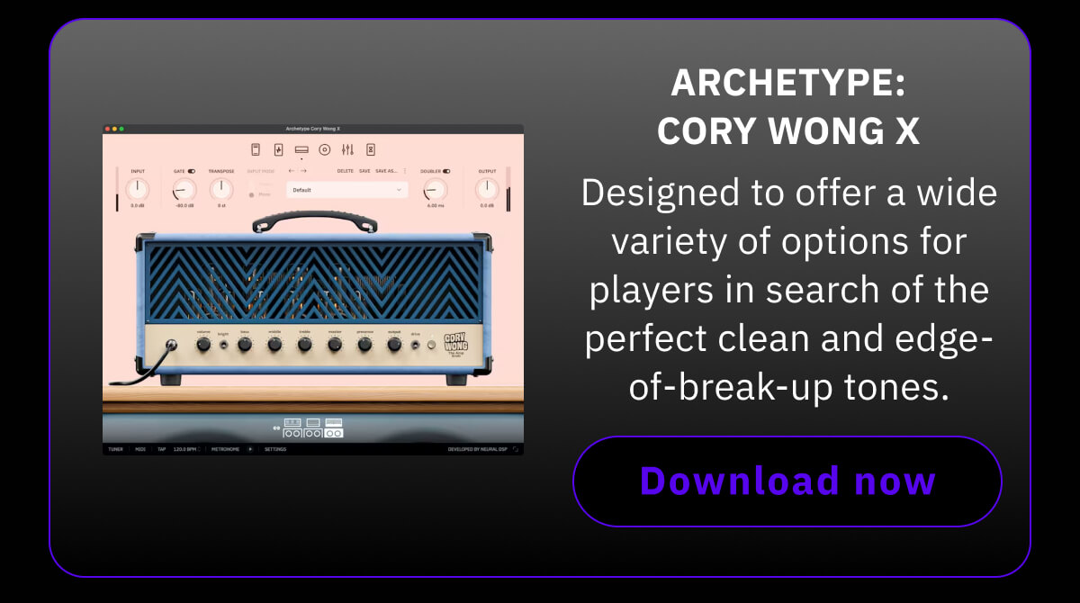 Archetype: Cory Wong X Designed to offer a wide variety of options for players in search of the perfect clean and edge-of-break-up tones.