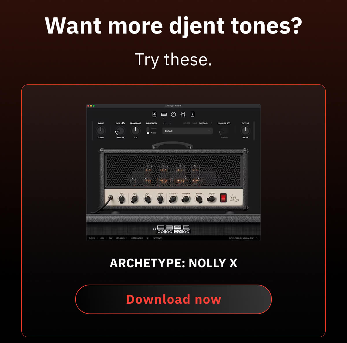 Want more djent tones? Try these. Archetype: Nolly X 