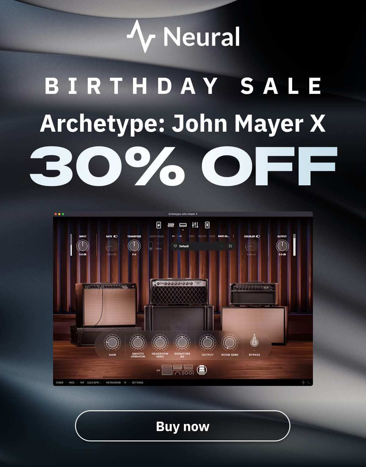 BIRTHDAY SALE Archetype: John Mayer X 30% off