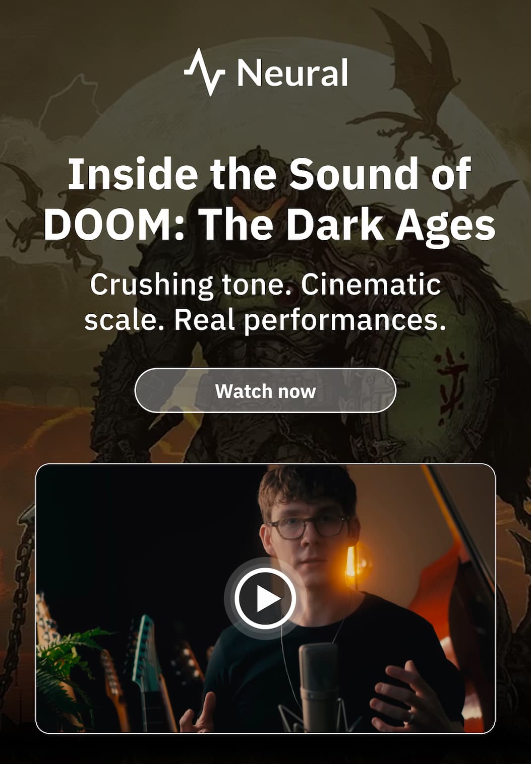 Inside the Sound of DOOM: The Dark Ages  Crushing tone. Cinematic scale. Real performances.