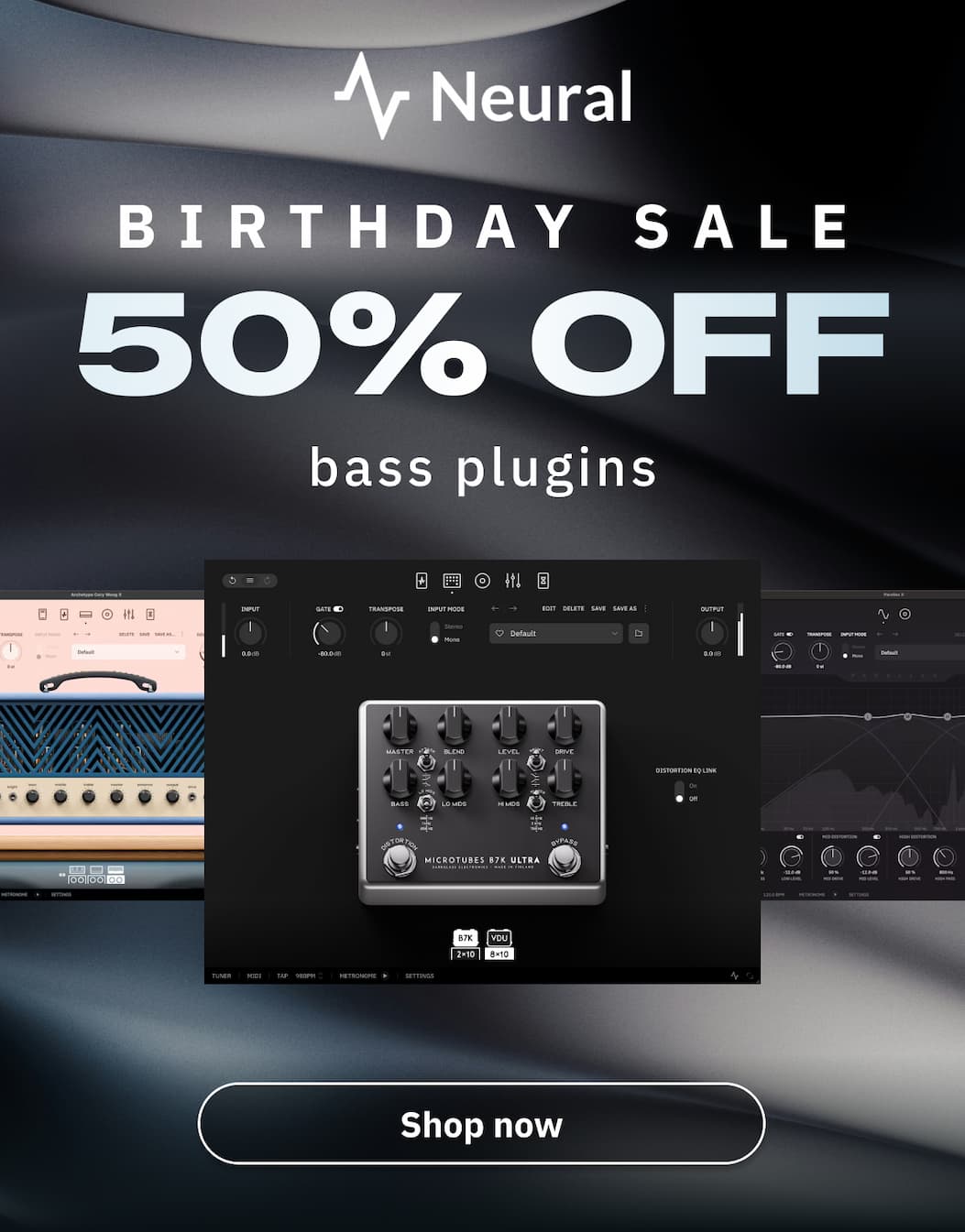 BIRTHDAY SALE Up to 50% off bass plugins