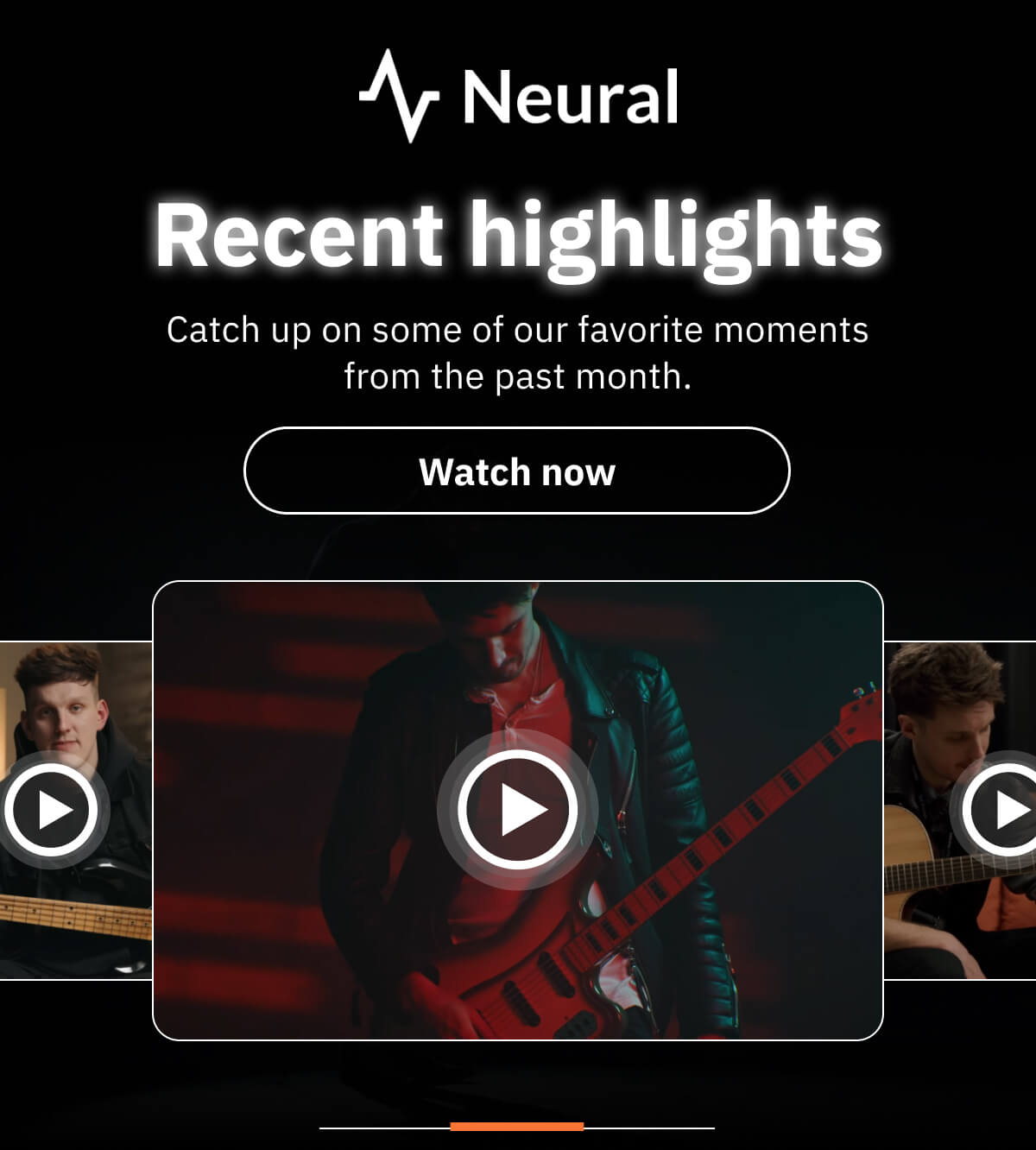 Recent highlights Catch up on some of our favorite moments from the past month.
