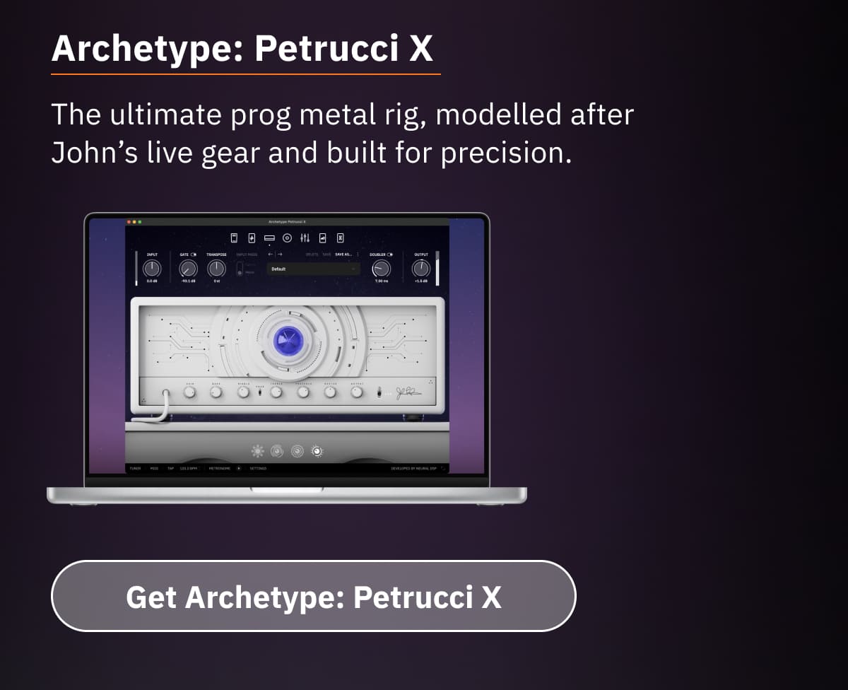 Archetype: Petrucci X The ultimate prog metal rig, modelled after John’s live gear and built for precision.