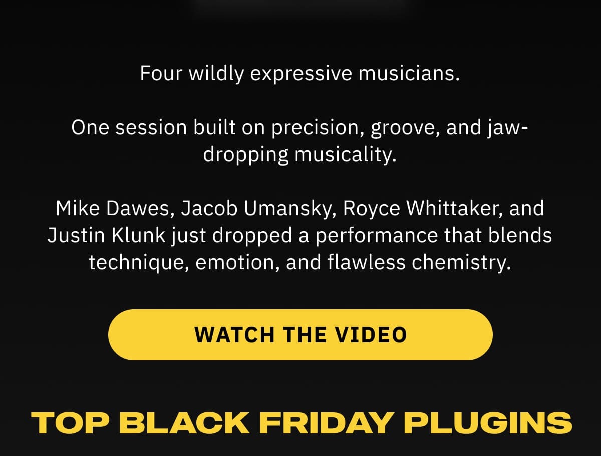 Four wildly expressive musicians. One session built on precision, groove, and jaw-dropping musicality. Mike Dawes, Jacob Umansky, Royce Whittaker, and Justin Klunk just dropped a performance that blends technique, emotion, and flawless chemistry. Watch The Video