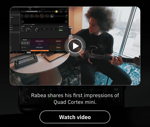 Rabea shares his first impressions of Quad Cortex mini.