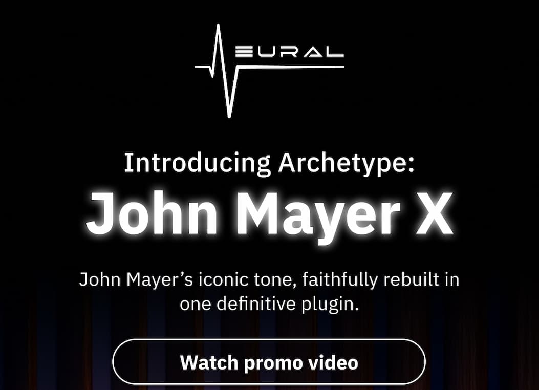 Introducing Archetype: John Mayer X John Mayer’s iconic tone, faithfully rebuilt in one definitive plugin. <Watch promo video>